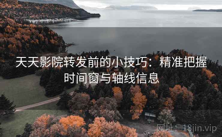 天天影院转发前的小技巧:精准把握时间窗与轴线信息