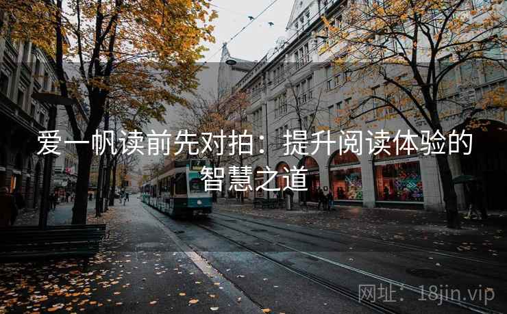 爱一帆读前先对拍:提升阅读体验的智慧之道